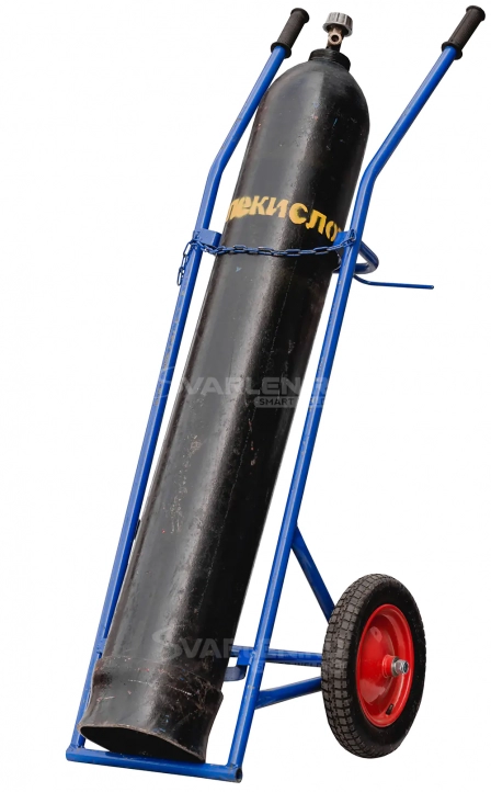 Качественная тележка для перемещения углекислотных баллонов