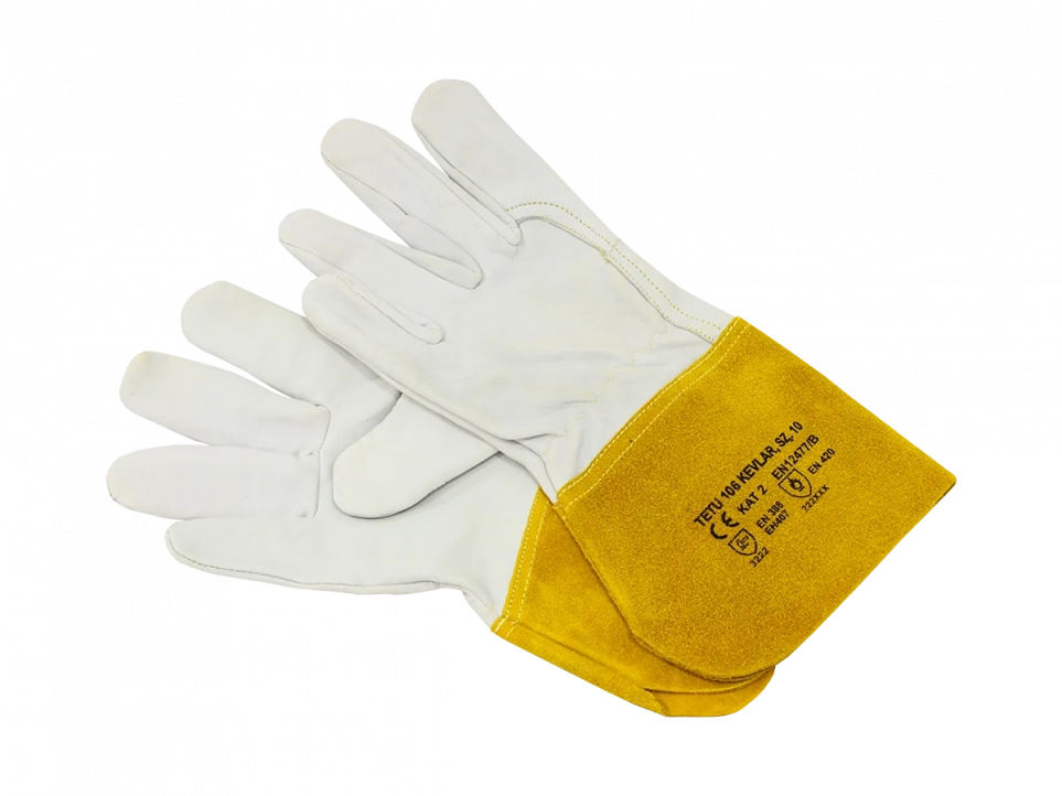 Перчатки сварщика TETU 106 (козья кожа)