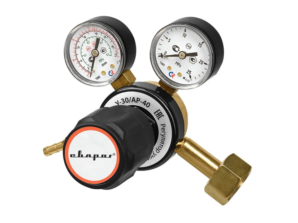 Стандартный регулятор расхода углекислоты и аргона Сварог У-30/АР-40